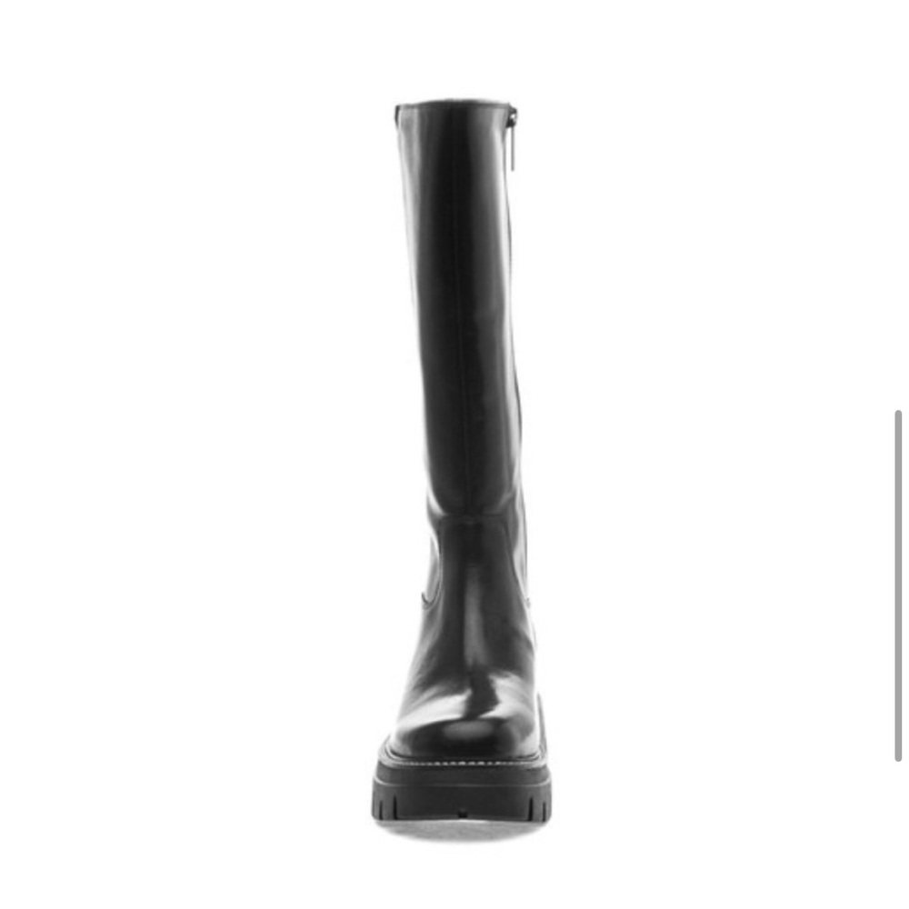 NWT J/SLIDES TYRONE Black Leather Knee High Boot - Picture 5 of 12